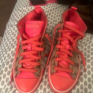 Coach high top shoes